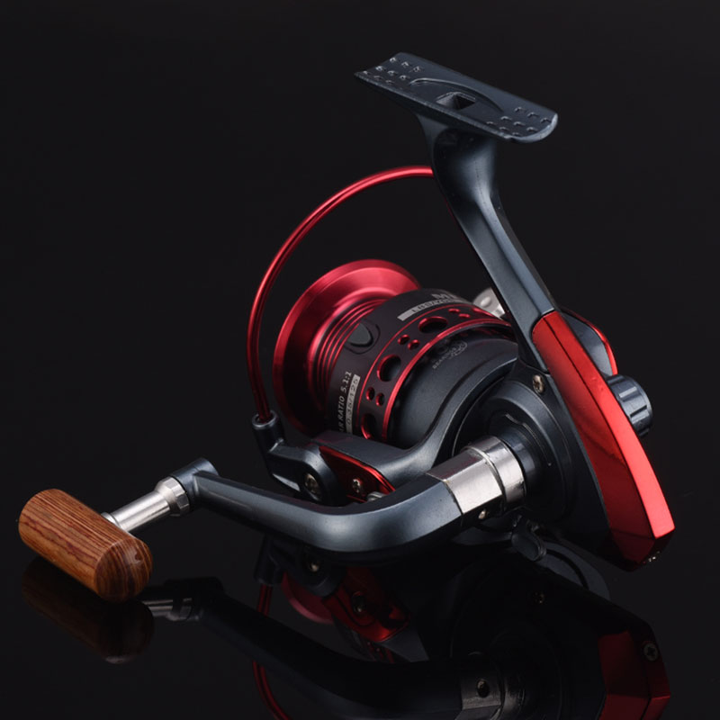 適用廣泛優質深海釣魚竿卷線器紅色旋轉魚線輪
